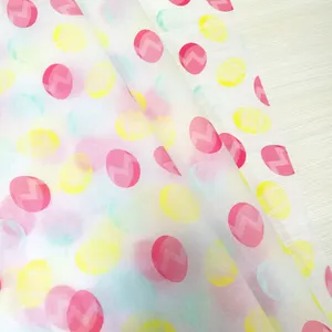 厂家批发17g粉色可爱薄伞防水花卉定制包装纸