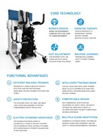 Robot de rééducation exosquelette médical des membres inférieurs assisté debout et marche entraînement à la démarche des membres inférieurs pour l'hôpital