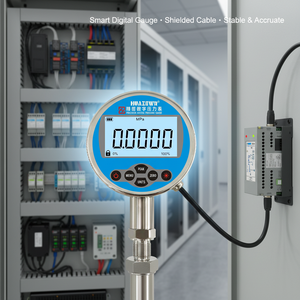 Manómetro Digital RS485 de Alta Precisión con Conexión Roscada de Acero Inoxidable, Transmisor de Presión Inteligente con Precisión de 0.05% <span class=keywords><strong>FS</strong></span> - Product Image 2