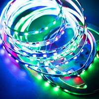 Bande LED programmable Madrix WS2811 12V 5050 RGB pleine couleur adressable avec effet de poursuite et d'eau courante USB