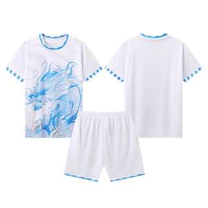 Klassische Retro-Design Fußballtrikots OEM-Service Atmungsaktiv Antibakteriell Rundhals Kurzarm 100% Polyester TGA Marke für - Product Image 3