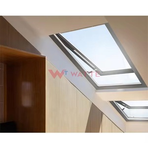 Chất lượng cao cơ giới mái bằng phẳng Skylight với khung nhôm kính không thấm nước cửa sổ mái cho sân thượng truy cập - Product Image 6
