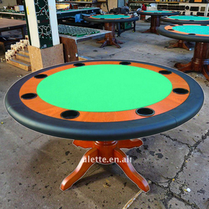 QINLONG <span class=keywords><strong>Table</strong></span> de club de jeu <span class=keywords><strong>ronde</strong></span> de luxe de 48 pouces <span class=keywords><strong>Table</strong></span> de Mahjong de <span class=keywords><strong>Poker</strong></span> de Taxas <span class=keywords><strong>ronde</strong></span> de haute qualité pour le divertissement - Product Image 3