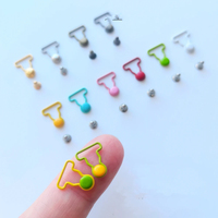 Mini boutons pour bricolage vêtements de poupée Jeans boucles en métal vêtements faits à la main Scrapbooking boutons couture