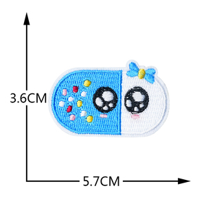 Cute Wound <strong>Patch</strong> Sticker Needle Cylinder <strong>Medical</strong> Care Dental Nurse Iron on Embroidered Felt <strong>Patches</strong> - Product Image 3