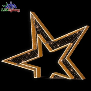 Custom Commercial <strong>3D</strong> LED Light Giant <strong>Star</strong> Outdoor <strong>Decoration</strong> for Landscape for Christmas and Halloween Street Lighting - Product Image 5