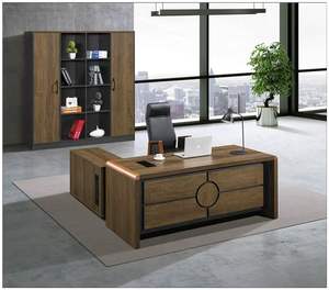 Escritorio de Oficina Moderno al por Mayor, Tipo Panel, Escritorio Individual para Computadora, Mesa Grande para Jefe, para Muebles de Oficina Comerciales - Product Image 2