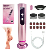 Appareil électrique pour éliminer les callosités 2 en 1, lime à pieds, outils de pédicure pour l'élimination de la kératine des pieds, polissage des ongles