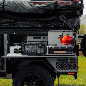 25 nouveau camping familial tout-terrain standard australien petite remorque de voyage en aluminium de luxe <span class=keywords><strong>lit</strong></span> de camping RV avec cuisine - Product Image 6