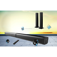 Barre de son haut-parleur détachable, sans fil, bluetooth v5.0, pour tv, avec entrée optique, télécommande
