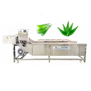 Máquina de processamento de lavagem de Aloe Vera vegetal de alta eficiência Máquina de limpeza de Aloe Vera