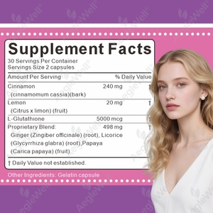 AegleWell Hot Selling Private Label Whitening Skin <strong>Pills</strong> with Vitamin C Skin Lightener Dark Spot Remover - Product Image 2