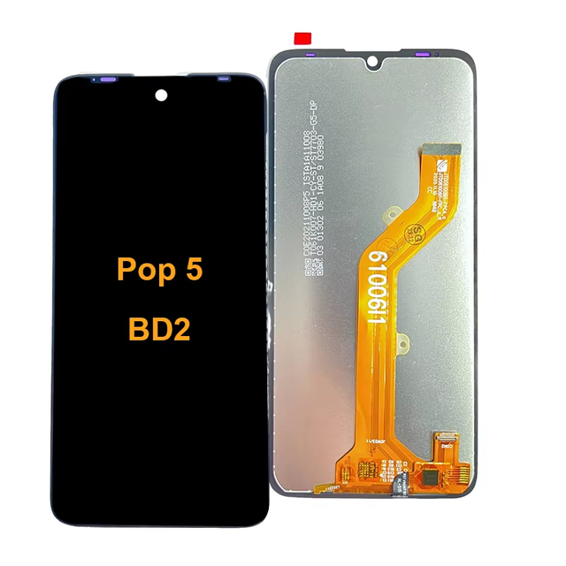 High Efficiency Premium Touch Screen Interact Mobile Phone Lcd Screen for Tecno Pop 5