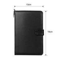 OEM di lusso impermeabile resistente nero pelle PU Scorecard Golf