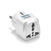 Adaptateur de voyage européen 250V avec prise Schuko et prises universelles pour AU, US, UK et plus encore