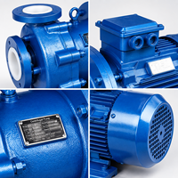 Pompe industrielle à entraînement magnétique résistante aux acides, avec revêtement en PTFE, sans joint, pour transfert de produits chimiques, moteur antidéflagrant 0,5 CV 380V