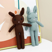Lapin Bébé Fil De Coton Crochet Lapin En Peluche Jouets Main Crochet Kawaii Animaux En Peluche En Peluche Poupée