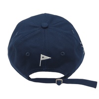 Custom 6-panel ongestructureerde flatbill pet, zachte katoenen twill baseballcap, multi-zijdige geborduurde logo, verstelbare sluiting
