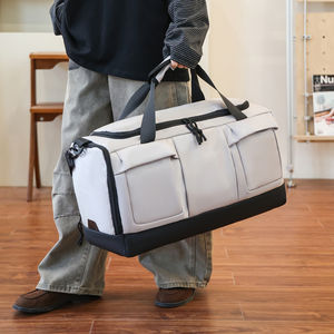 Bolsa de Viaje Impermeable de Moda con Logotipo Personalizado, Bolsa Deportiva Portátil de Gran Capacidad con Compartimento <span class=keywords><strong>para</strong></span> Zapatos, Adecuada <span class=keywords><strong>para</strong></span> Senderismo y Fitness - Product Image 2