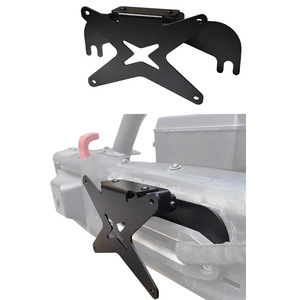 Marco Universal Abatible para Matrícula de 10 Pulgadas con Abrazadera de Aleación para Camioneta, Vehículo Todoterreno, SUV, Montaje en Parachoques Delantero - Product Image 3