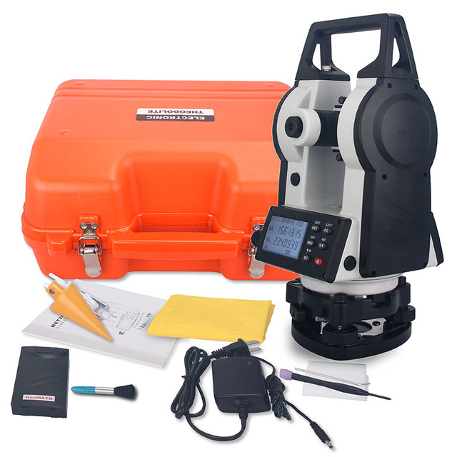 SingularXYZ SET1 Electronic Theodolite Digital Readout Auto Leveling Ideal for Land Survey Construction Mining High Accuracy