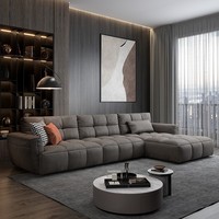 Fabricante de productos en forma de L, conjunto de sofá de salón de cuatro plazas, muebles de sala de estar, sofá seccional moderno