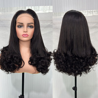 Peluca con cierre de encaje 5x5 HD Wear-Go peluca cabello humano crudo vietnamita doble dibujado alta calidad sin pegamento 250% densidad onda suelta 12A