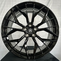 Fourniture directe d'usine jantes sport noires 5x114.3 20 21 22 pouces jante de voiture en alliage d'aluminium forgé sur mesure pour honda civic
