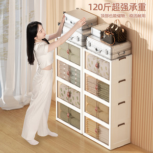 Transparent Shoe Box Home Clothing Storage Cabinet Drawer Type Clothes Organizer Snack Multi Layer Storage Cabinet - Product Image 2