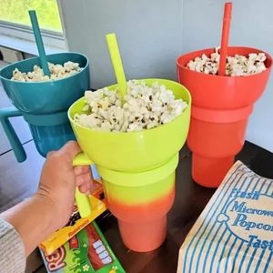 Seaygift 2023 nuevo Tik Tok pop 32 oz Mainstays plástico cambio de color estadio vaso taza con aperitivo tazón palomitas de maíz y taza de bebida - Product Image 4