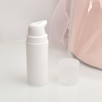 Frasco de vacío de Material PP de 50ml Airlines con sello de rociador de bomba de tapa a presión para botella de tapa a presión de crema facial