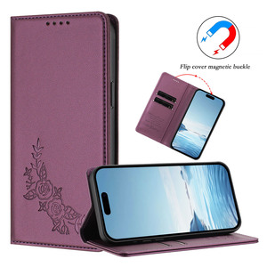 Étui de téléphone en cuir à rabat magnétique pour <span class=keywords><strong>Samsung</strong></span> Galaxy <span class=keywords><strong>Xcover</strong></span> 6 7 <span class=keywords><strong>5</strong></span> Pro F06 5G M06 F16 M16 A26 5G avec motif floral - Product Image 1