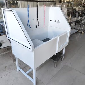 حوض تنظيف الحيوانات الأليفة متعدد الوظائف، فاخر وعصري، مصنوع من الفولاذ المقاوم للصدأ، قابل للطي، مناسب للكلاب والقطط. - Product Image 2