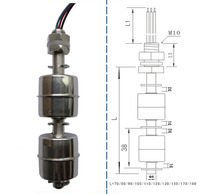 Fournisseur d'usine, interrupteur à flotteur en acier inoxydable à plusieurs points (deux, trois, quatre), capteur de niveau de liquide avec 3/4/5 fils