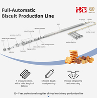 Machine à fabriquer des biscuits pour la production de biscuits multifonctionnels, ligne de biscuits durs et mous en usine industrielle
