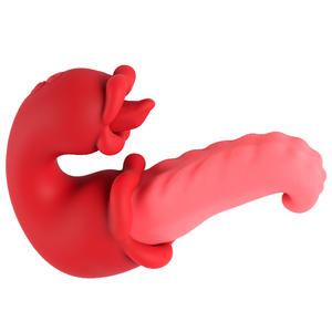 Erwachsenen-Spielzeug Medusa-Zunge Spaßiger Leiser <span class=keywords><strong>Vibrator</strong></span> mit Zungenbewegung für G-Punkt-Orgasmus Einsetzbarer Frauen-<span class=keywords><strong>Vibrator</strong></span> - Product Image 2