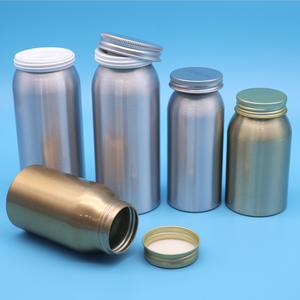 Botellas de Medicina de metal de aluminio de Parte superior abierta del fabricante de Vietnam, contenedor de tableta de vitamina farmacéutica - Product Image 2