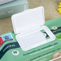 Lingettes humides jetables en coton doux imprimées en couleur, avec fenêtre et design à tirer, emballage en plastique EVA, pour savon liquide et couches