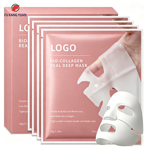 Mascarilla Facial de Hidrogel Coreana de Gran Venta OEM para el Cuidado de la Piel Hidratante Lámina de Mascarilla de Belleza Mascarilla Facial de Cristal de Biocolágeno - Product Image 1