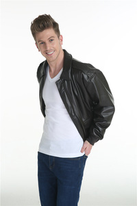 Giacca a Blouson in pelle di colore invernale oversize da uomo con chiusura a cerniera stile Vintage - Product Image 4