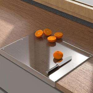 Tabla de cortar de acrílico rectangular, 40x30x3mm, transparente, antideslizante, para frutas, verduras, cocina - Product Image 1