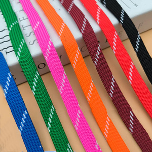 Custom 1cm Shoelaces Flat Hoodie Drawstring with Plastic End Elasticity Pantone Color Options <strong>Pull</strong> <strong>Strings</strong> Draw <strong>Cord</strong> - Product Image 1