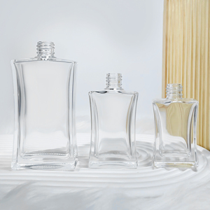 Hot Sale <strong>18mm</strong> Screw <strong>Mini</strong> Perfume Glass Bottle 30ml/50ml Volume Flat/Square Eco-Friendly Recycle Frost/Screen Printing Free Box - Product Image 3