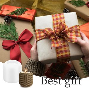 MUYULINS and Candle Holder Cake <b>Tool</b> <b>Silicone</b> Concrete Mold, Storage Jar Cylinder Vase Casting Mold - Product Image 3