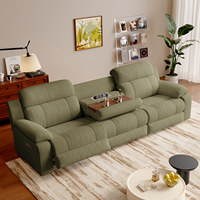 Canapé inclinable électrique en tissu avec table escamotable et ports USB, mobilier de salon, fonction zéro mur - Vente chaude usine