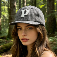 Nouveau design de logo de broderie personnalisé à bord plat et à profil bas 6 panneaux sans quantité minimale de commande Chapeaux de papa non structurés Casquette Snapback