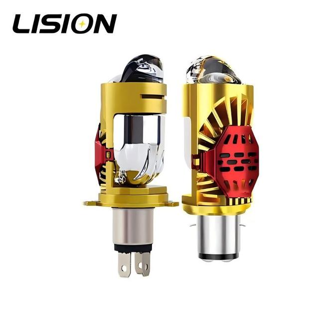 Hot Selling ATV Headlight Bulb H6 S2 BA20D 45W Motorcycle LED Bulb H4 Mini Lens LED for Scooter 12V 6000K