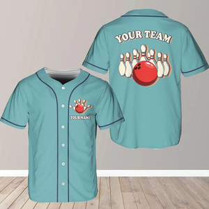 Conjuntos de camisetas de béisbol personalizables para adultos, nombres de jugador/equipo, números, logotipos en la parte delantera/trasera, 100% poliéster, camisetas transpirables que absorben la humedad - Product Image 5