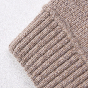<span class=keywords><strong>Bonnet</strong></span> d'hiver en cachemire épais et doux Jxwatcher, tricoté, chaud, double couche, sans revers, style décontracté, personnalisé, uni, ample, pour femmes - Product Image 3