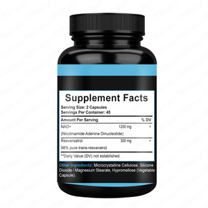 Hot bán nhãn hiệu riêng NAD + Resveratrol viên nang hỗ trợ khỏe mạnh chức năng não 90 đếm - Product Image 2